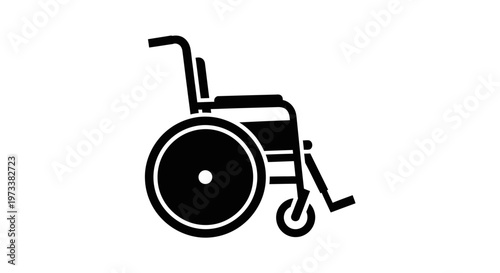 Black wheelchair icon for accessibility.