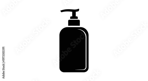 Black Hand Soap Dispenser Bottle.