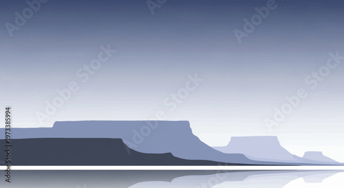 Serene Landscape with Calm Water.