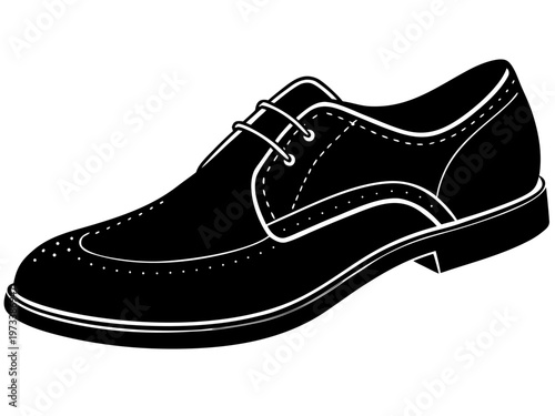 Men dress shoe single isolated on white background