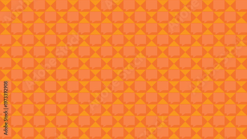 Geometric Orange Pattern: An abstract pattern of interconnected geometric shapes in shades of orange, creating a visually dynamic and captivating design.