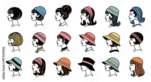 Vintage Hats Collection - A Stylish Array of Retro Headwear.