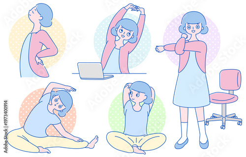 ストレッチ　5セット