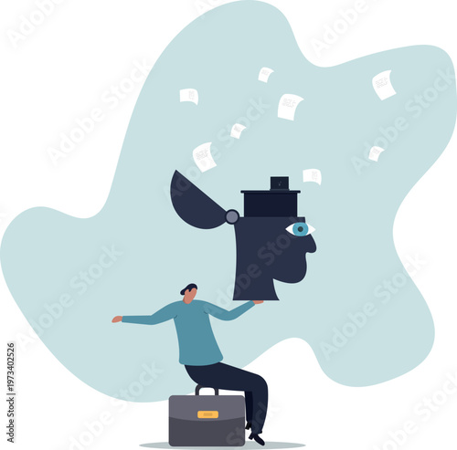 Work anxiety, stress or burnout, exhausted job or overload tired, job fatigue from overworked,human life and situation.