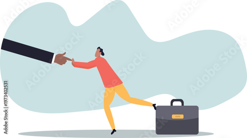 Conflict against boss or employer, david and goliath, fight against super power people,human life and situation.