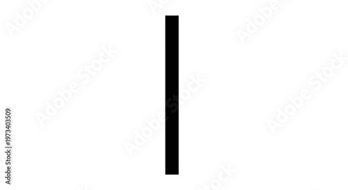 Black Vertical Line Shape.