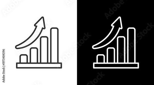 Scalability White Icon Set Vector 