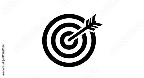 Bullseye Target with Arrow Mark.