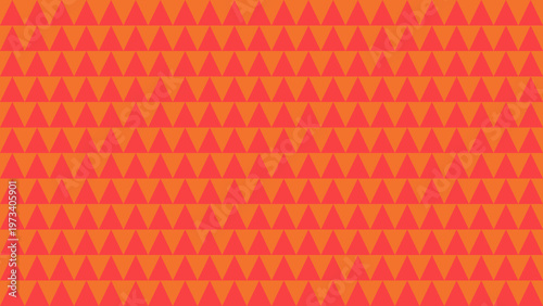 Geometric Warmth: An intricate arrangement of repeating triangles in vibrant warm colors creates a dynamic and visually stimulating pattern.
