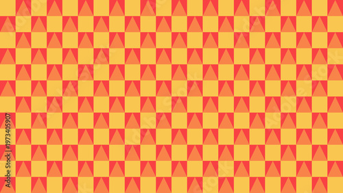 Abstract Geometric Harmony: A vibrant abstract composition of geometric shapes, creating a visually stimulating pattern with an interplay of color and form.