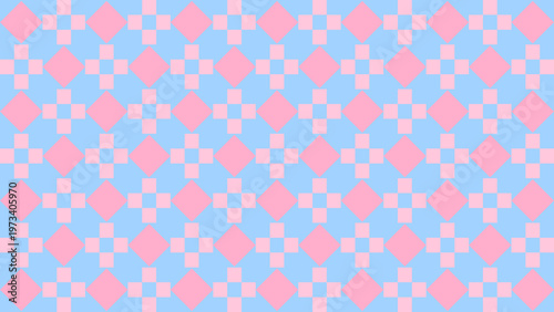 Pastel Geometric Pattern: A vibrant and harmonious composition of geometric shapes in soft pastel hues, creating a visually pleasing and modern design for various applications.
