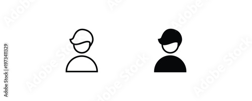 Wallpaper Mural man, avatar, icon user profile Login vector, sign, symbol, logo, illustration, editable stroke, flat design style isolated on white Torontodigital.ca