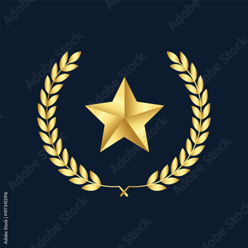 Golden Star and Laurel Wreath Award Emblem