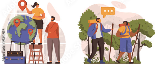 Digital connectivity and global communication through technology