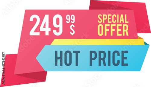 Special offer with a hot price deal displayed prominently for $249.99
