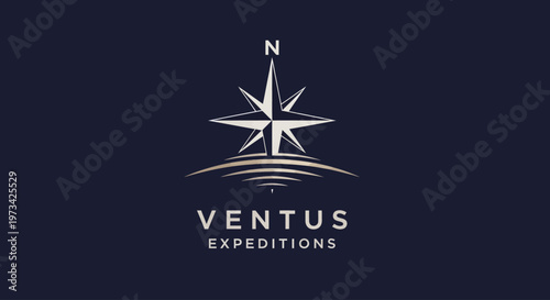 Ventus Expeditions logo with compass.