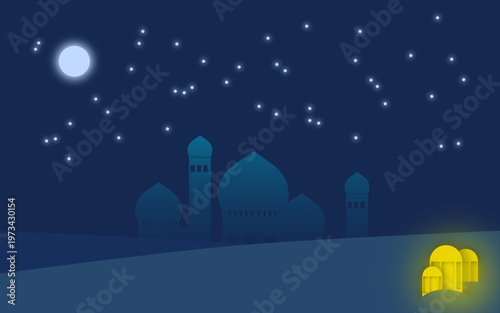 Premium Eid Mubarak Background Template