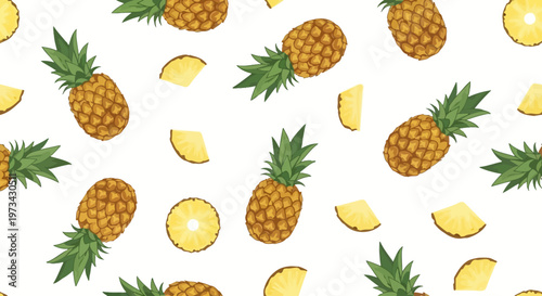 Pineapple Fruit Tropical Yellow Sweet.