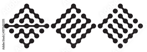 Set of abstract metaball shapes on white background. EPS 10.