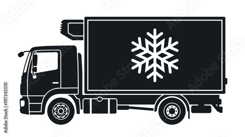 Truck with trailer carrying cargo for delivery and transportation on road illustration of logistics business vehicle system
