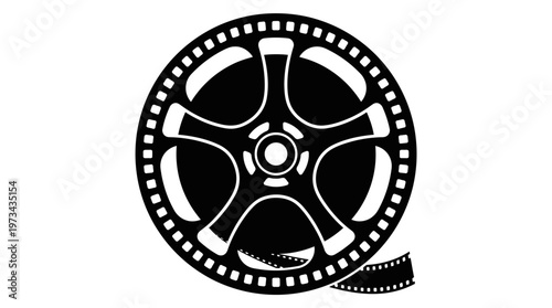 Cuadro en lienzo film reel with strip isolated on background