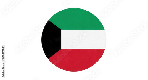 Flag of kuwait in circular shape isolated on transparent background Free Download Flag of kuwait in circular shape isolated on transparent background - GFXLoad