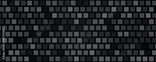 Dark gray pixel grid background. Dark abstract background