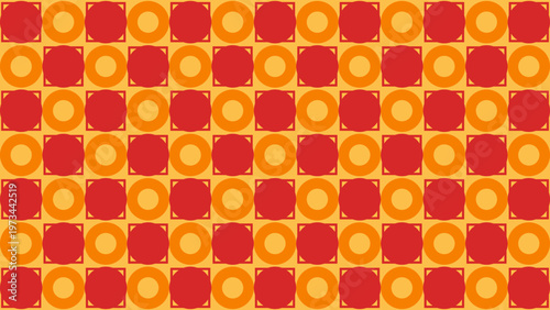 Geometric Elegance: A meticulously designed pattern in a vibrant array of colors, creating a visually stimulating and intricate aesthetic.