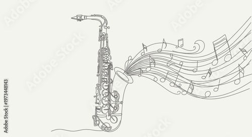 Saxophone Instrument Music Jazz Funky Sound.
