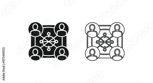 teamwork business network connection partnership Vector