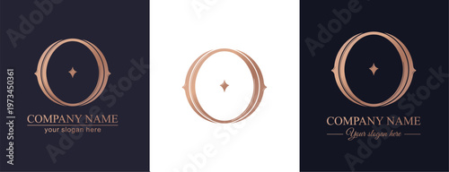 Letter O logo monogram in classic serif style with subtle decorative elements. Clean logotype for personal branding, corporate identity and premium design.