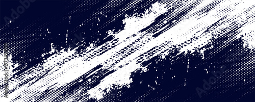 Dots halftone white blue gradient color pattern grunge texture background. Dots pop art comic sports style