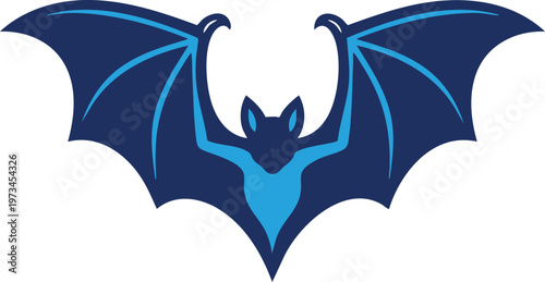 The stylized bat wings logo symbolizing mystery and nocturnal themes with gradient color effects