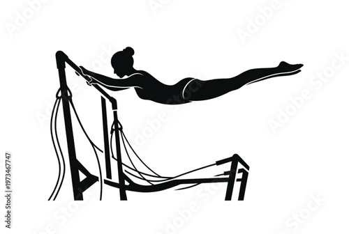 Woman Flying on Trapeze in Circus Tent