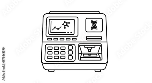 DNA Sequencer Machine for Genetic Research and Biotechnology