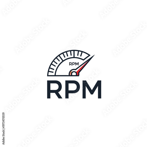 RPM gauge icon with needle.