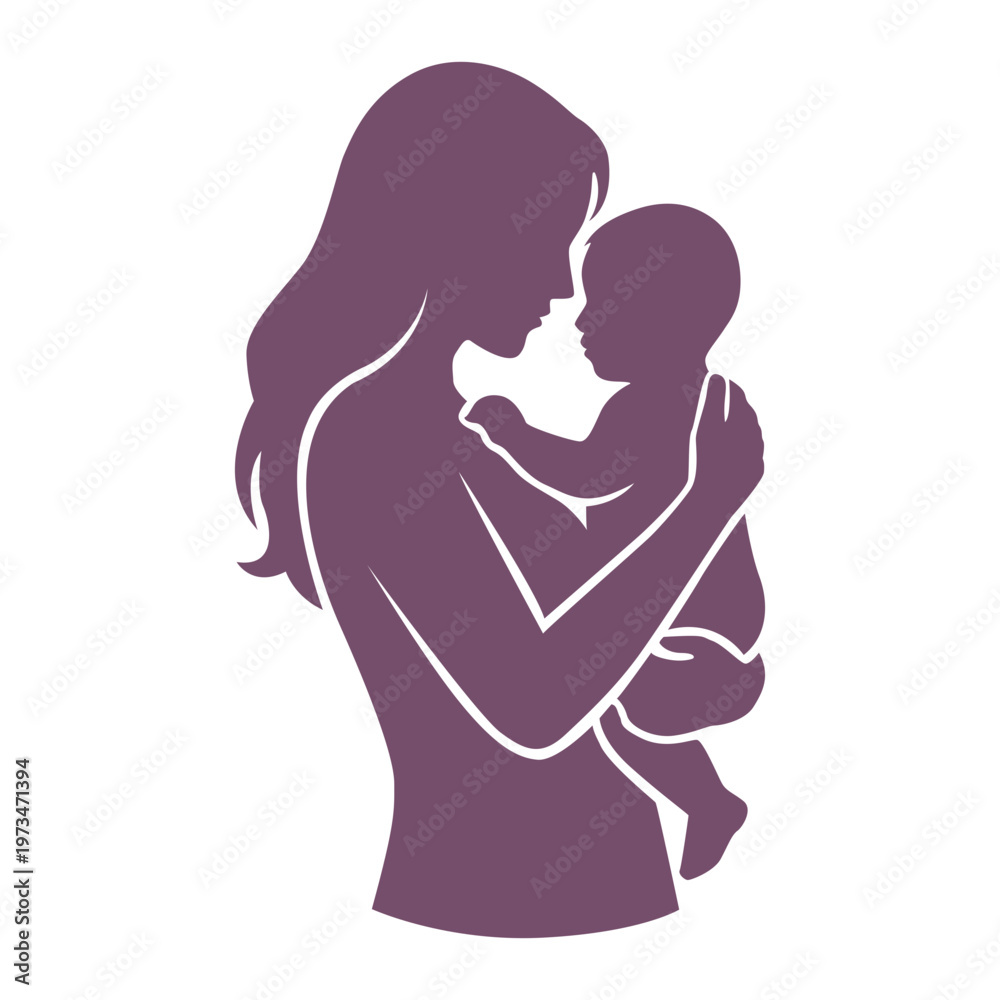 Obraz premium Mother's Day Silhouette