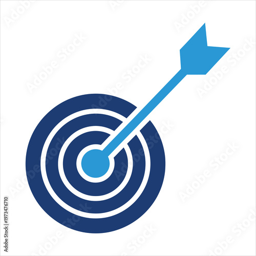 Free Download Target with an arrow hitting the bullseye symbolizes success, focus, and achieving goals. - GFXLoad