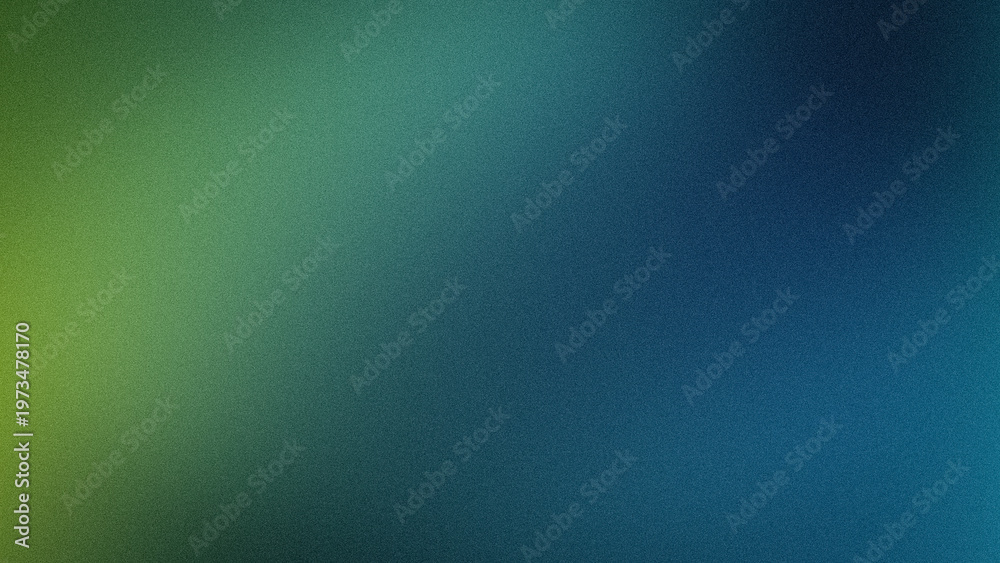 Fototapeta premium 4K grainy abstract background with deep green teal and blue gradient