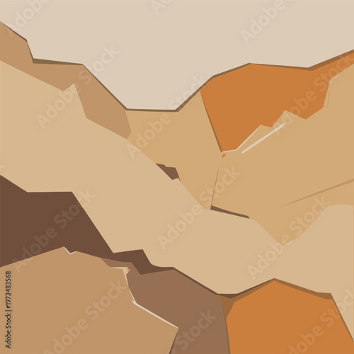 Abstract Desert Landscape With Warm Earthy Tones