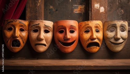 Theater Sad And Happy Face: An Evening Of Emotional Intelligence And Empathy Through Entertainment Performance And Positive Mental Attitude With Customer Feedback