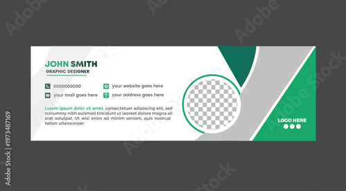 Modern Professional Email Signature Template.
