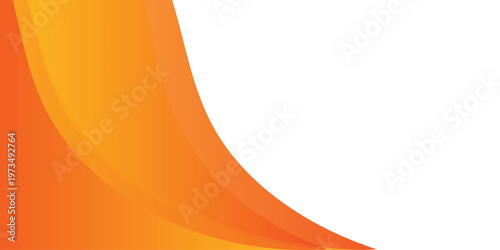 abstract creative orange gradient curve shapes for business card, poster, background.