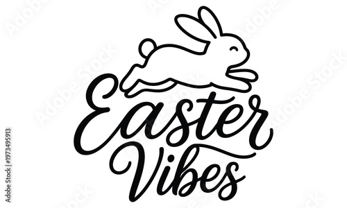 Easter vibes with a cute bunny silhouette