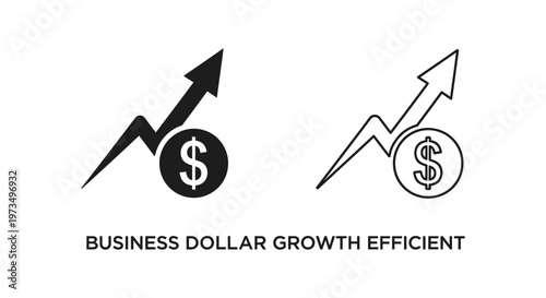 Business Dollar Growth Efficient Vector
