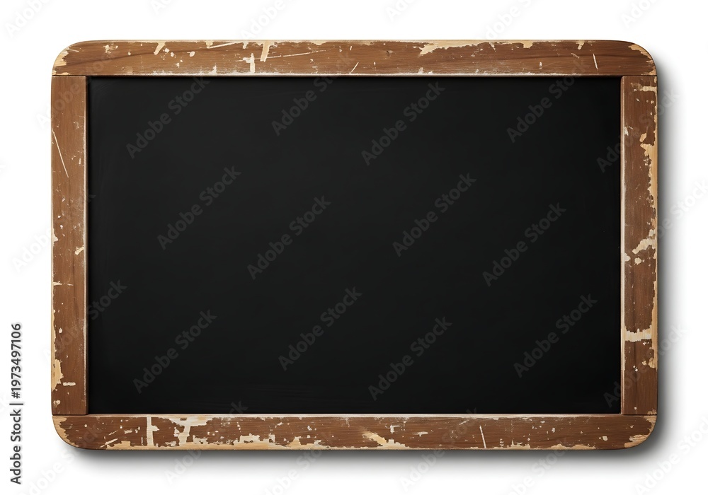 Fototapeta premium A brown wooden frame with a black center