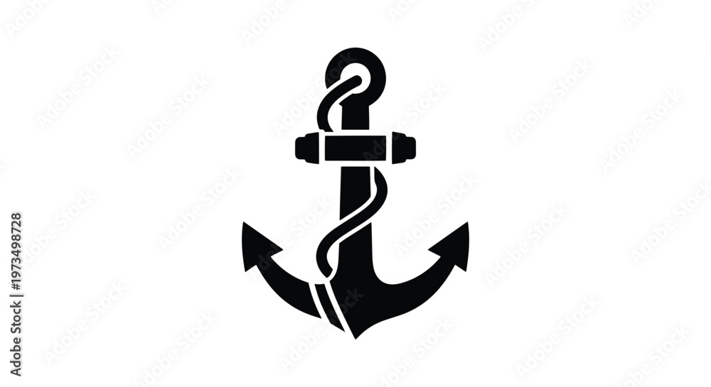Fototapeta premium Ocean Cruise Line art vector abstract clean shapes illustration