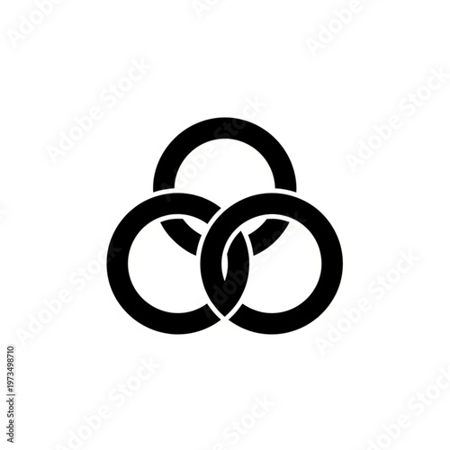 Three Interlocking Rings Symbol.