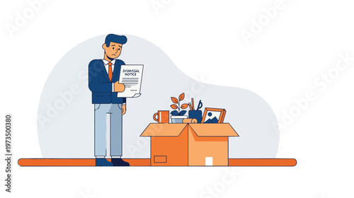 Two men moving boxes and office equipment in a workspace environment