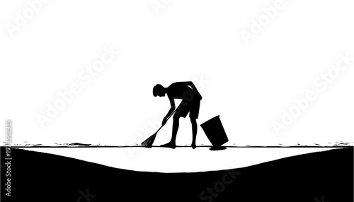 silhouettes of people